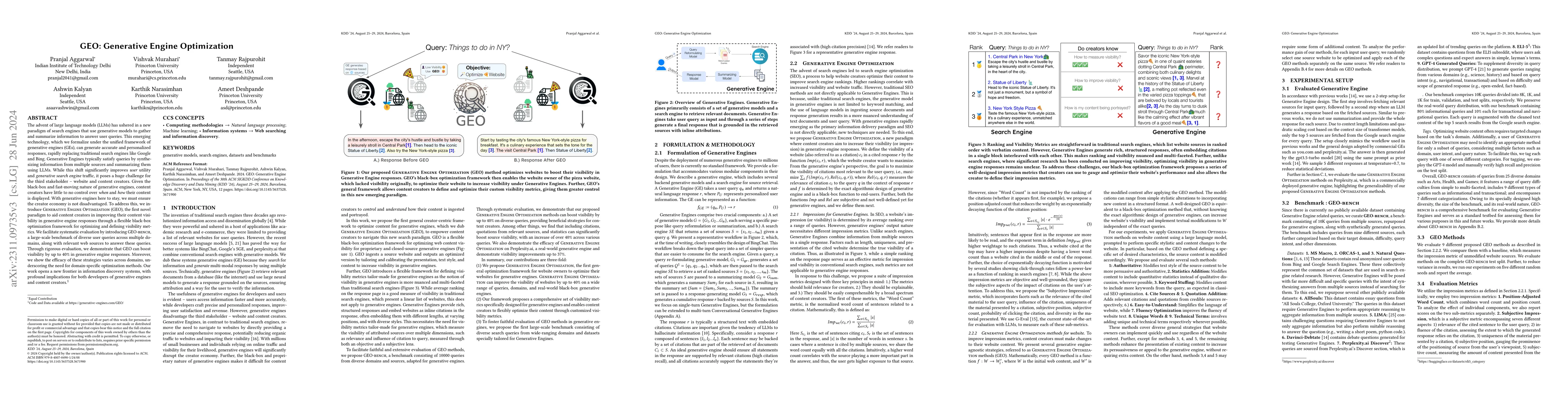 Thumbnail for GEO: Generative Engine Optimization