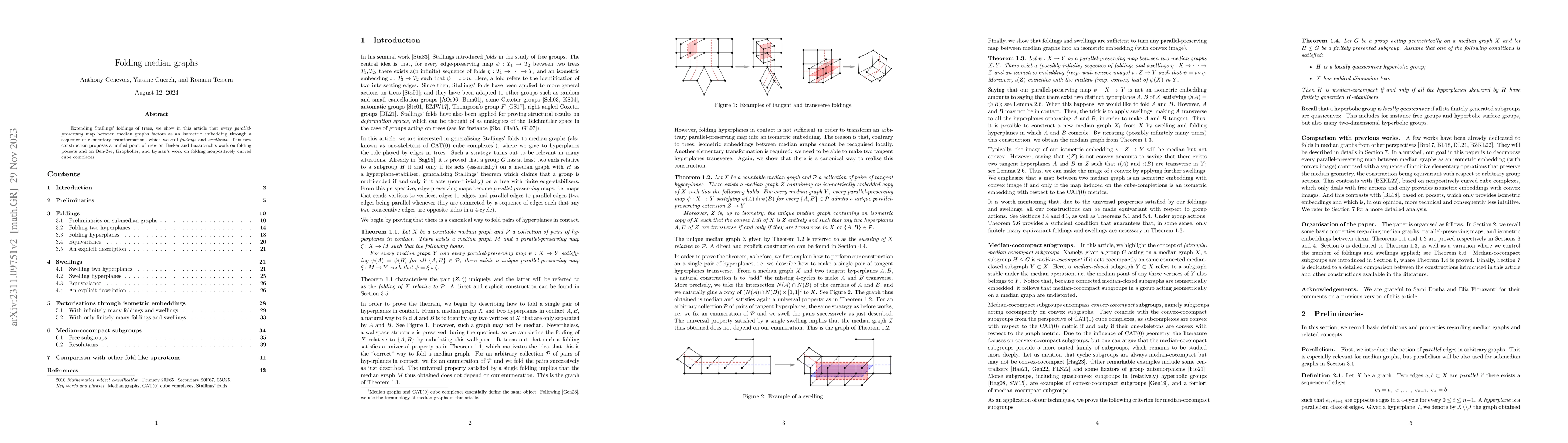 Thumbnail for Folding median graphs