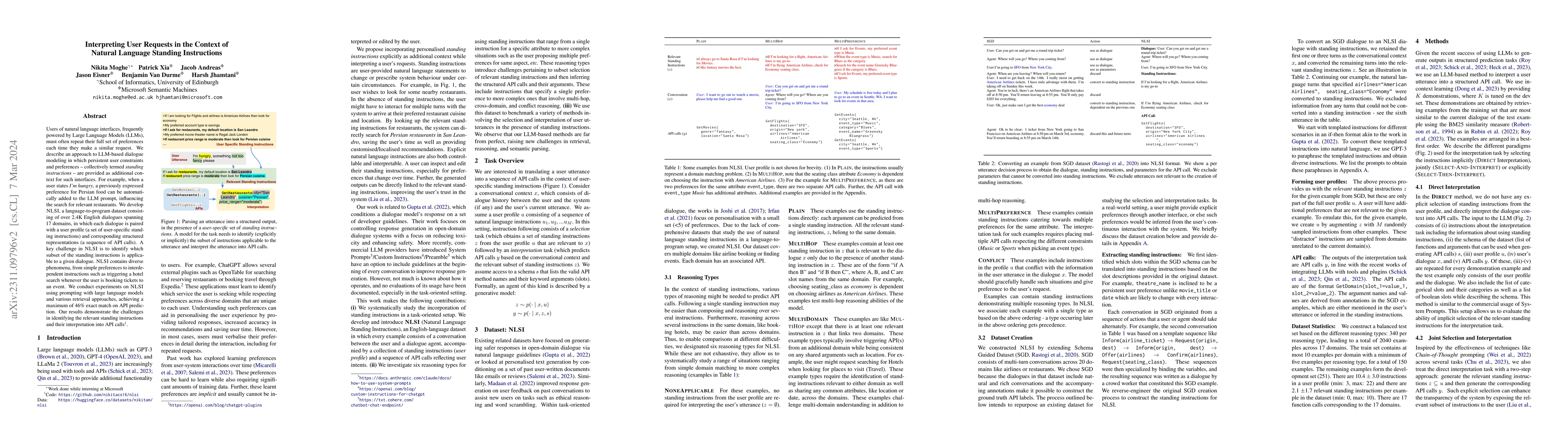 Thumbnail for Interpreting User Requests in the Context of Natural Language Standing
  Instructions