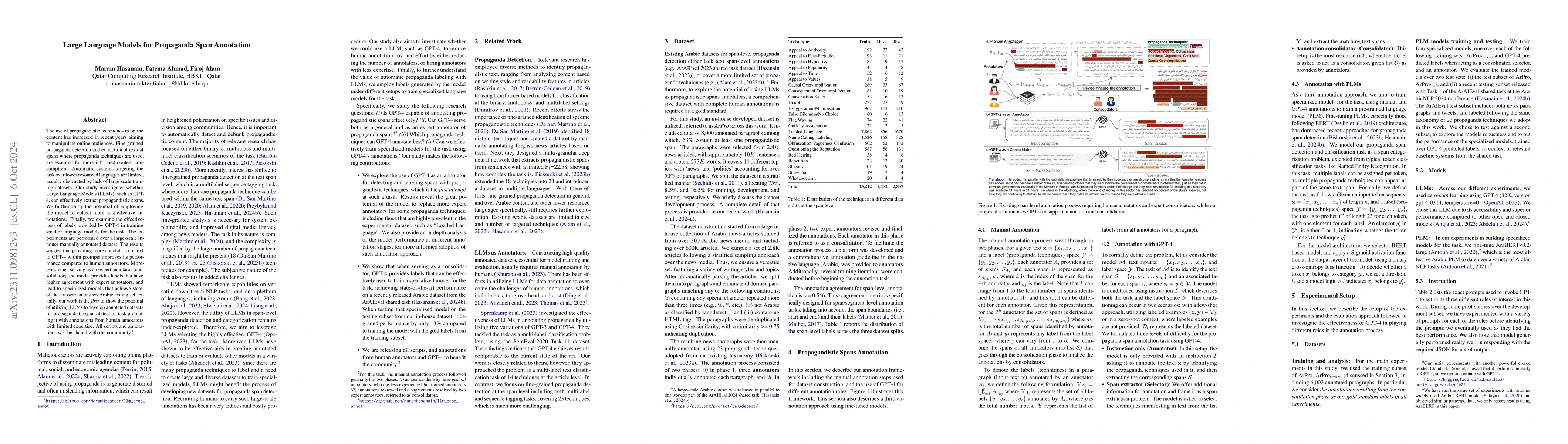 Thumbnail for Large Language Models for Propaganda Span Annotation