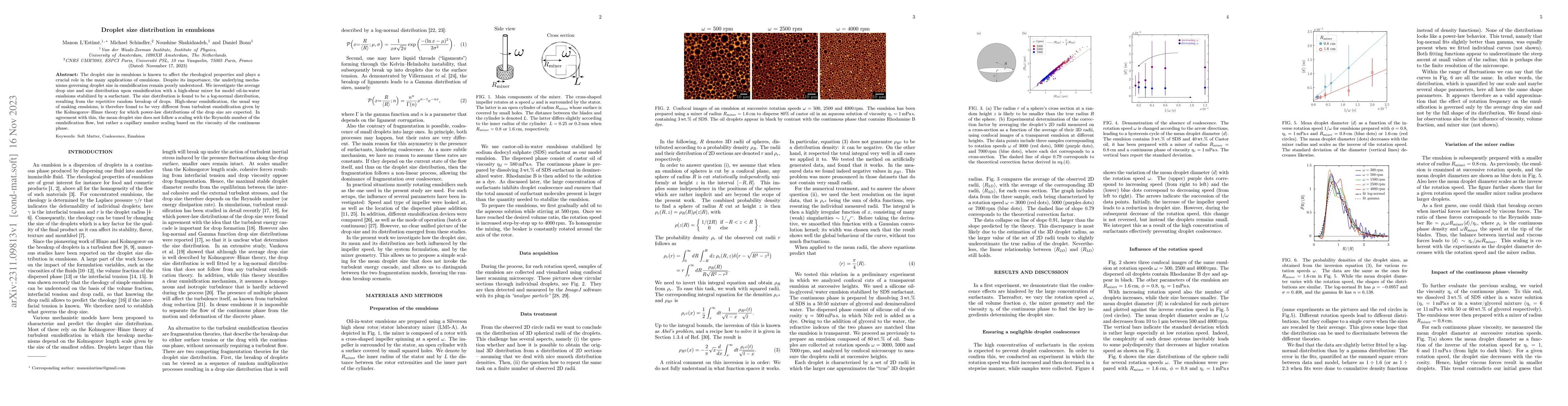Thumbnail for Droplet Size Distribution in Emulsions