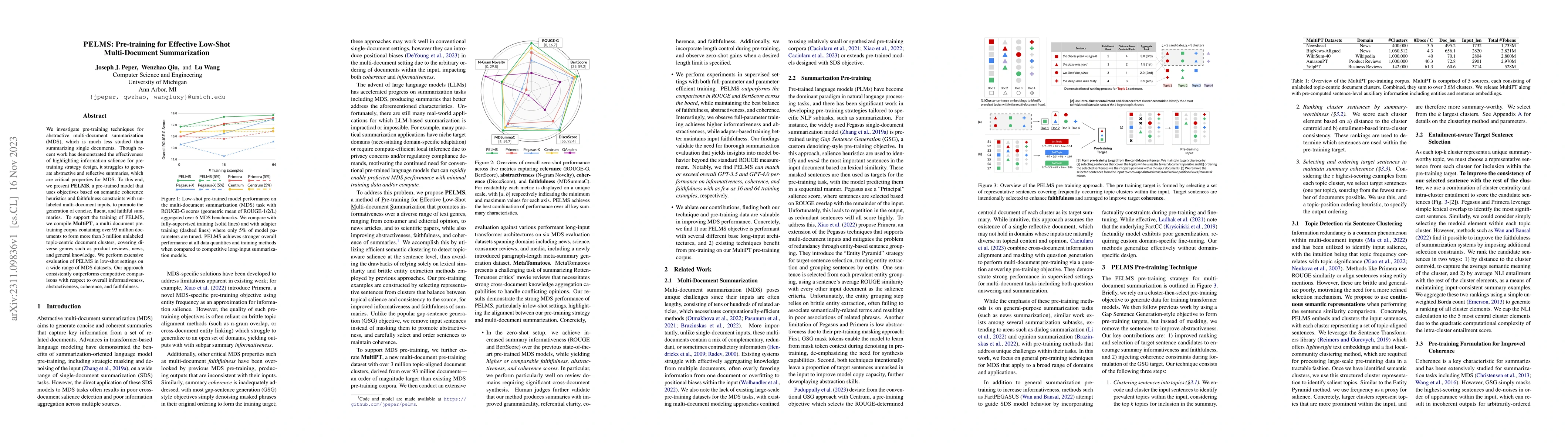 Thumbnail for PELMS: Pre-training for Effective Low-Shot Multi-Document Summarization