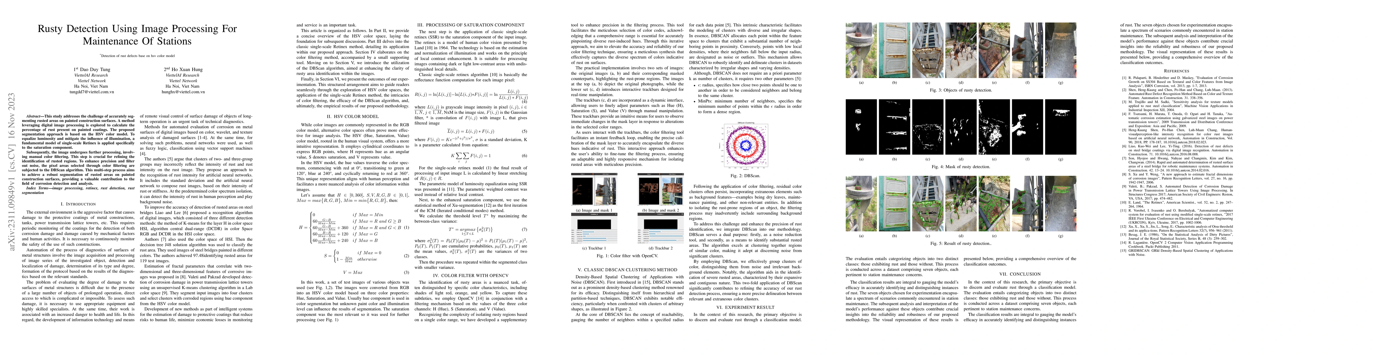 Thumbnail for Rusty Detection Using Image Processing For Maintenance Of Stations