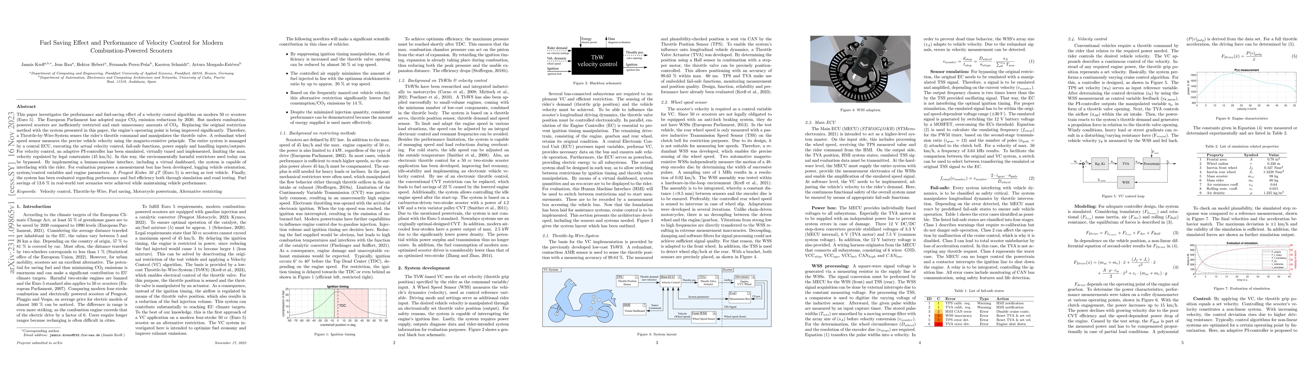Thumbnail for Fuel Saving Effect and Performance of Velocity Control for Modern
  Combustion-Powered Scooters