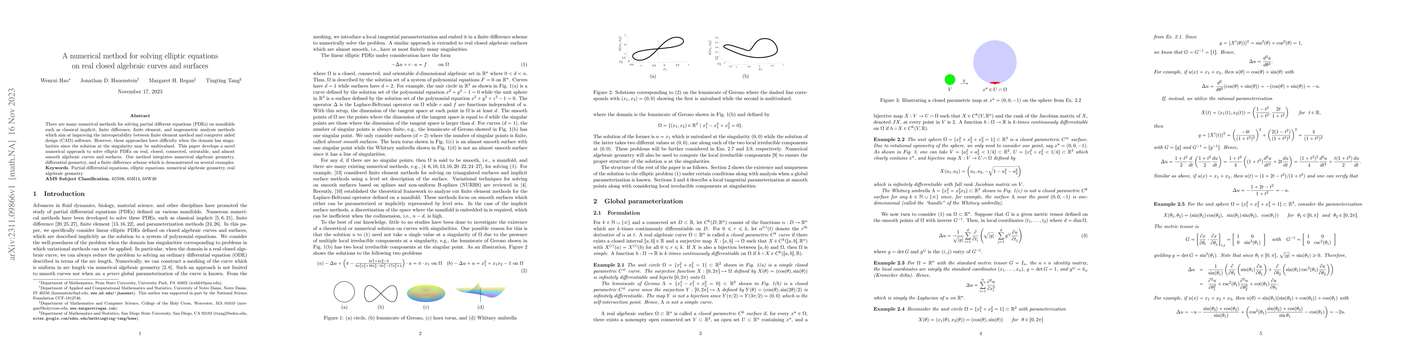 Thumbnail for A numerical method for solving elliptic equations on real closed
  algebraic curves and surfaces