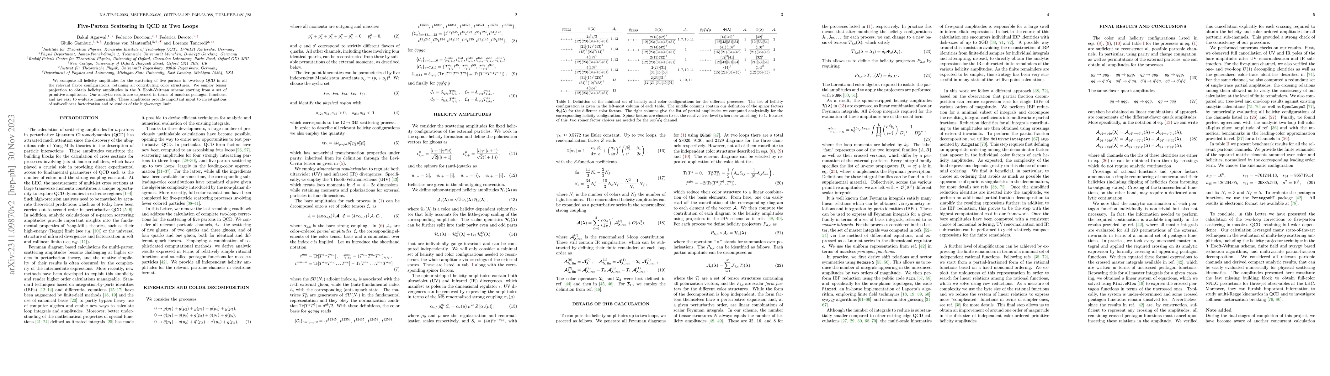 Thumbnail for Five-Parton Scattering in QCD at Two Loops