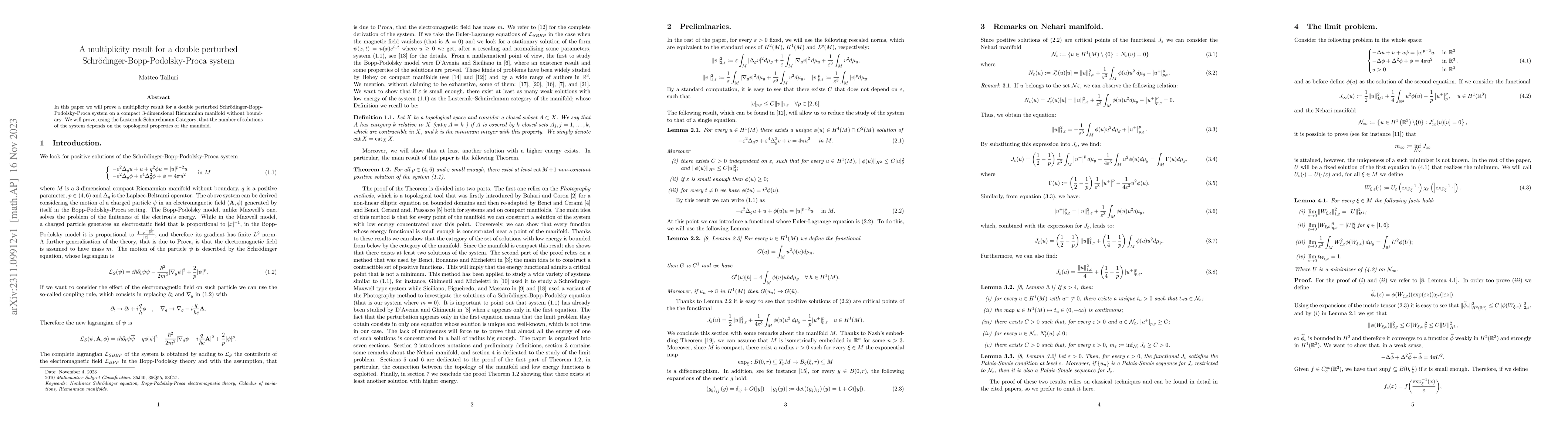 Thumbnail for A multiplicity result for a double perturbed
  Schr\"odinger-Bopp-Podolsky-Proca system