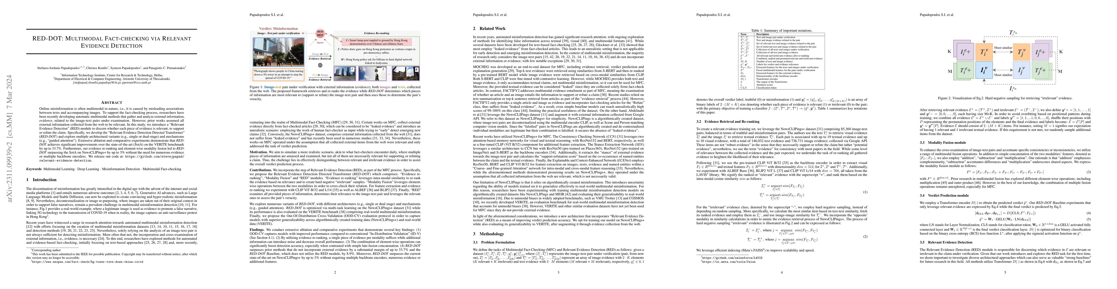 Thumbnail for RED-DOT: Multimodal Fact-checking via Relevant Evidence Detection