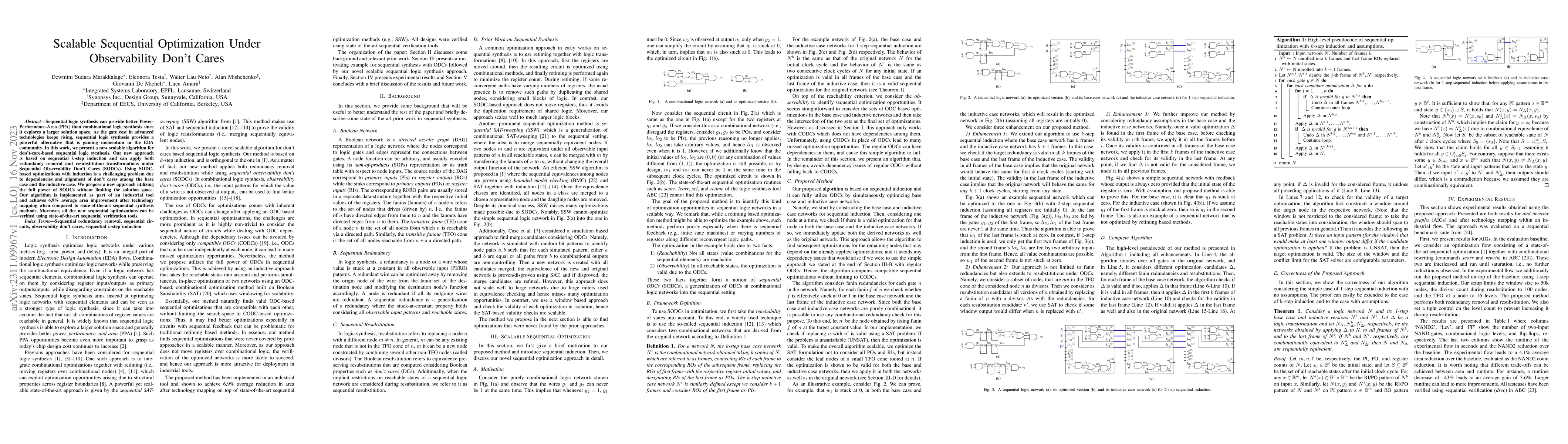 Thumbnail for Scalable Sequential Optimization Under Observability Don't Cares