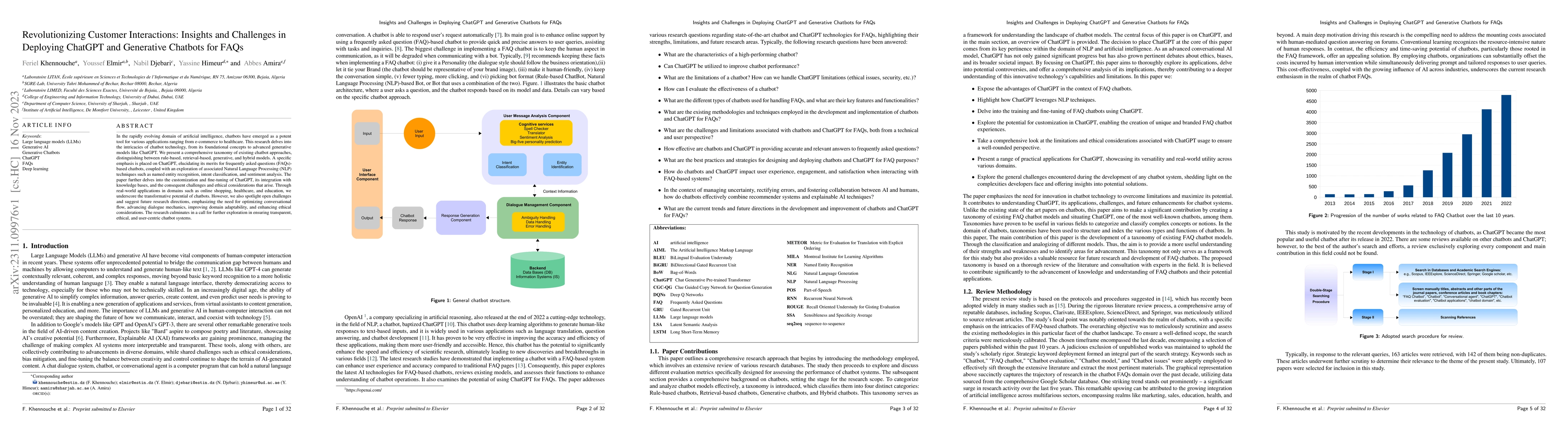 Thumbnail for Revolutionizing Customer Interactions: Insights and Challenges in
  Deploying ChatGPT and Generative Chatbots for FAQs