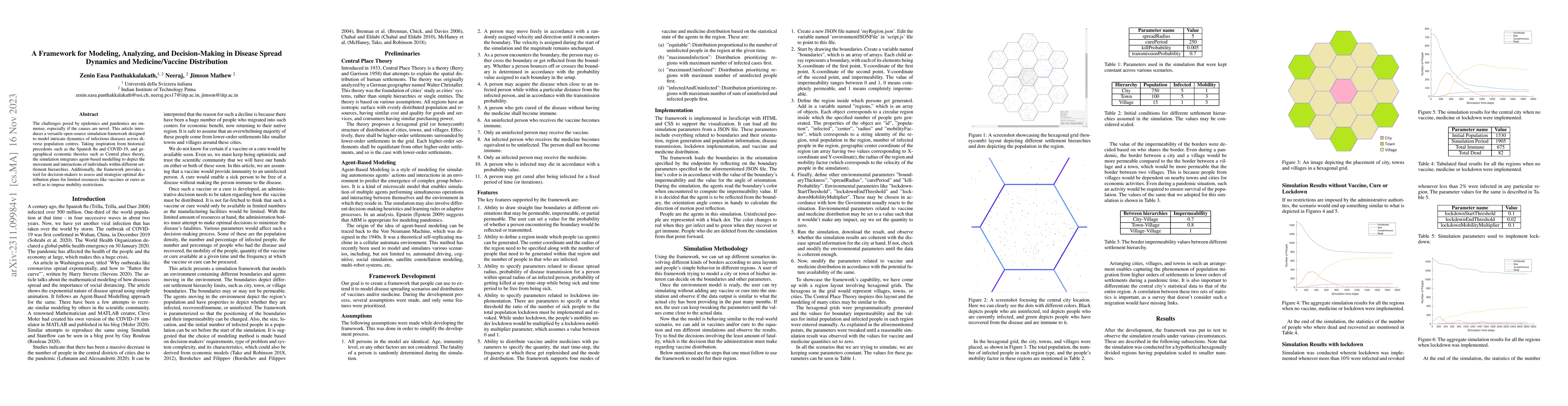 Thumbnail for A Framework for Modeling, Analyzing, and Decision-Making in Disease
  Spread Dynamics and Medicine/Vaccine Distribution