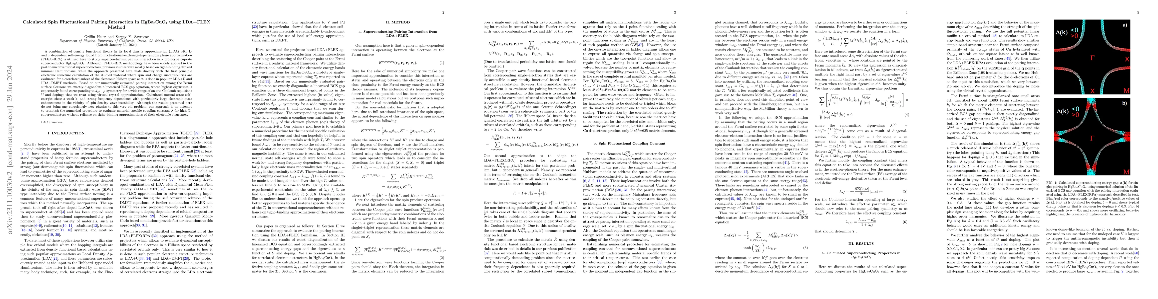 Thumbnail for Calculated Spin Fluctuational Pairing Interaction in HgBa2CuO4 using
  LDA+FLEX Method