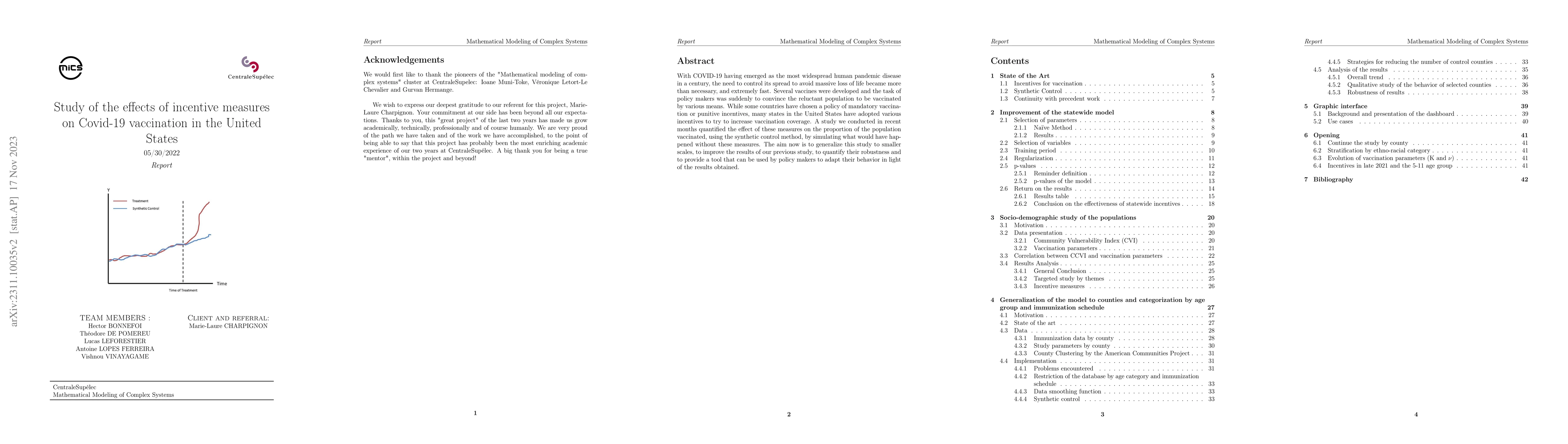 Thumbnail for Study of the effectiveness of incentive measures on Covid-19 vaccination
  in the United States of America