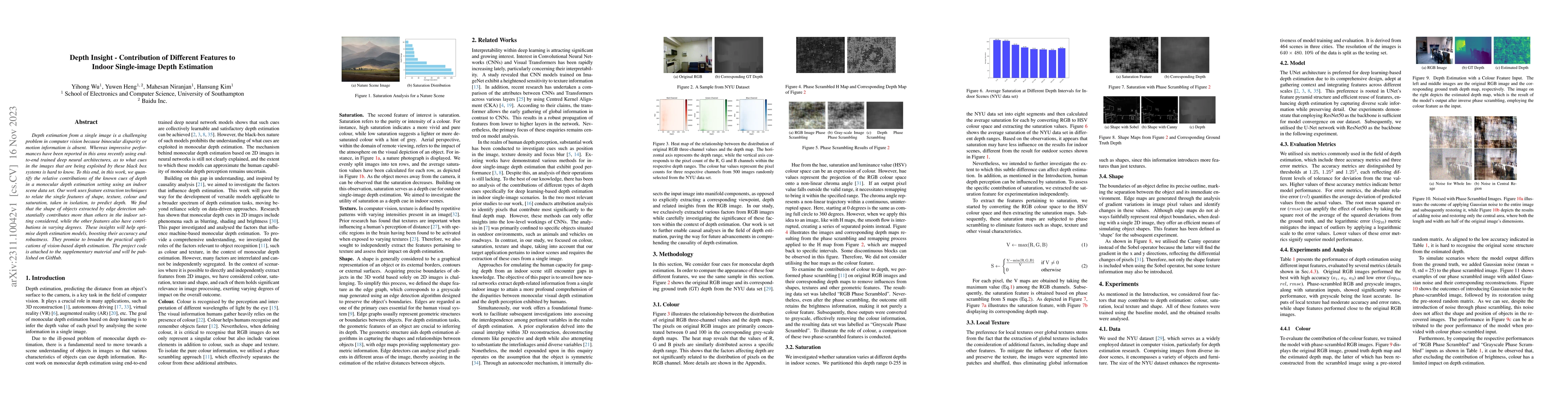 Thumbnail for Depth Insight -- Contribution of Different Features to Indoor
  Single-image Depth Estimation