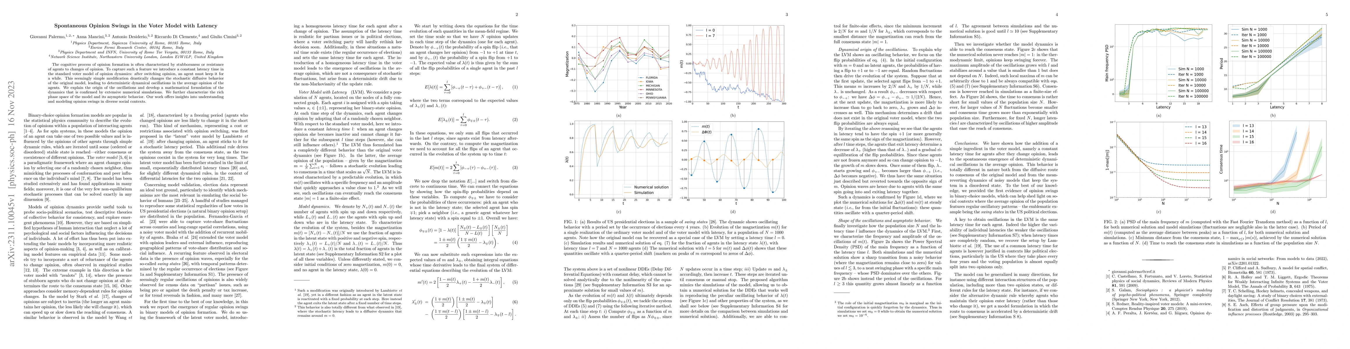 Thumbnail for Spontaneous Opinion Swings in the Voter Model with Latency