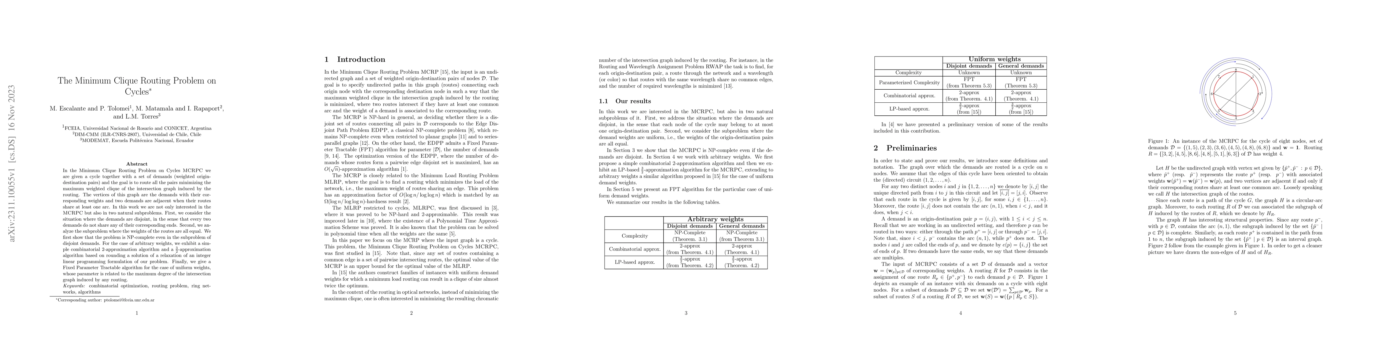 Thumbnail for The Minimum Clique Routing Problem on Cycles