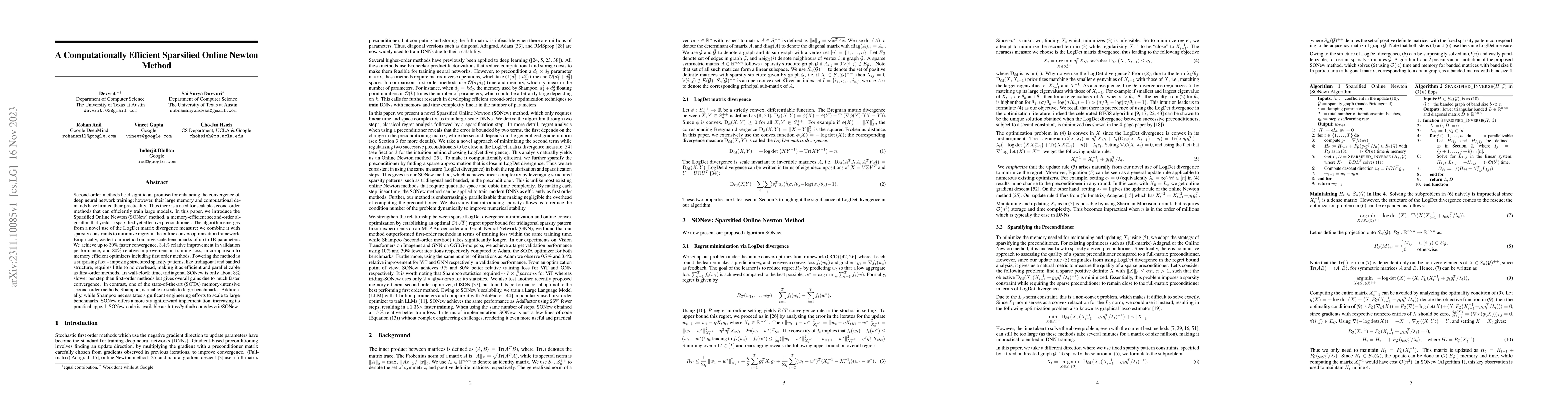 Thumbnail for A Computationally Efficient Sparsified Online Newton Method
