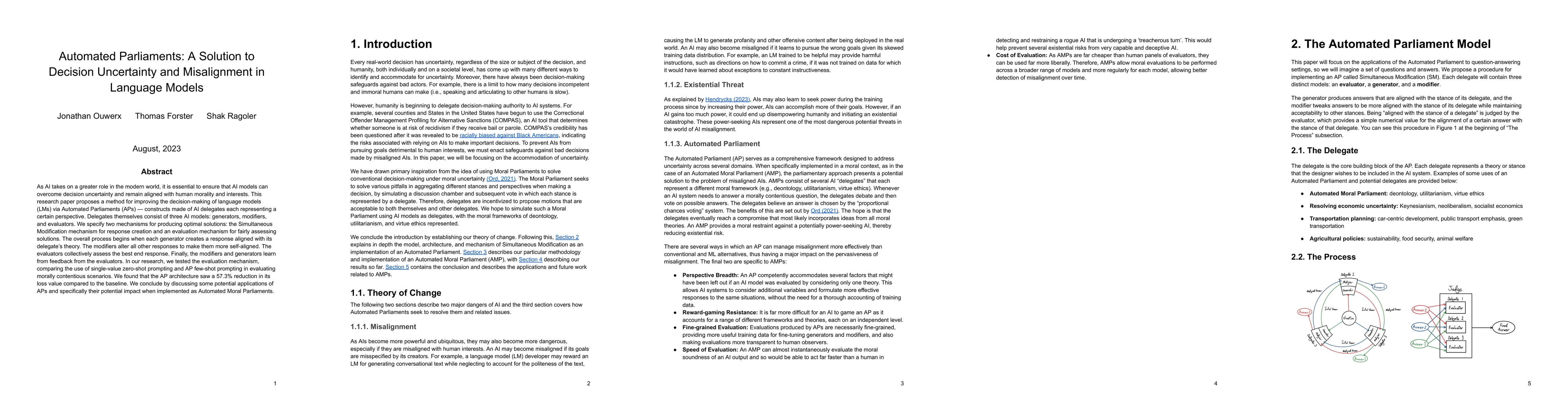Thumbnail for Automated Parliaments: A Solution to Decision Uncertainty and
  Misalignment in Language Models