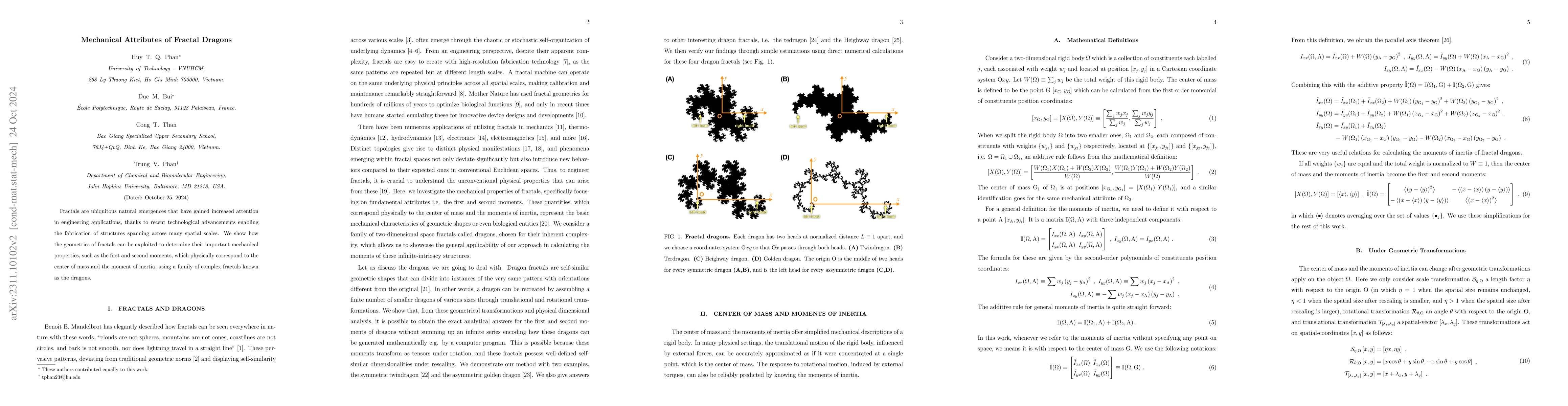 Thumbnail for Mechanical Attributes of Fractal Dragons