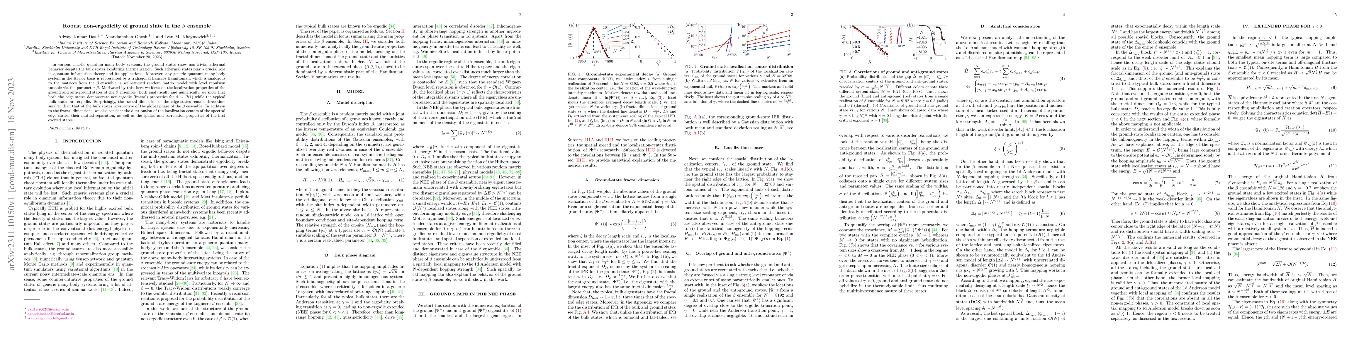 Thumbnail for Robust non-ergodicity of ground state in the $\beta$ ensemble