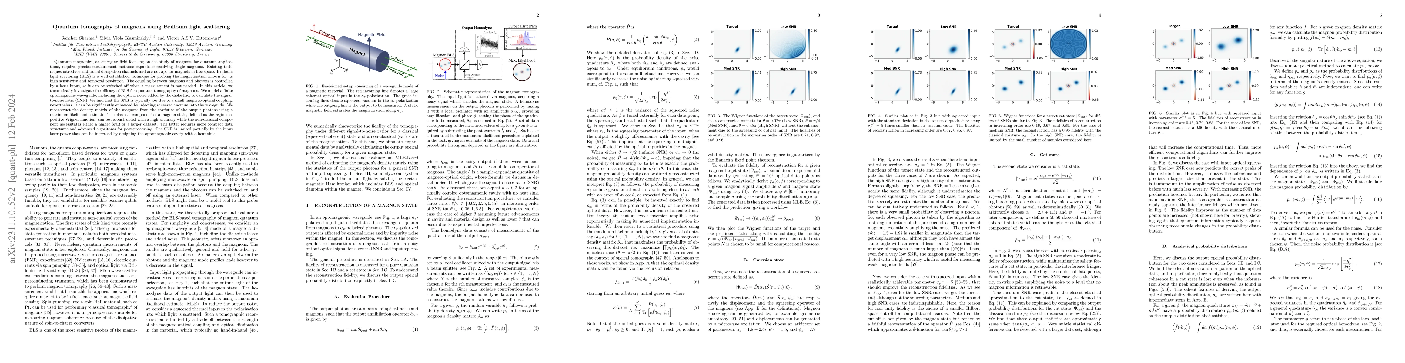 Thumbnail for Quantum tomography of magnons using Brillouin light scattering