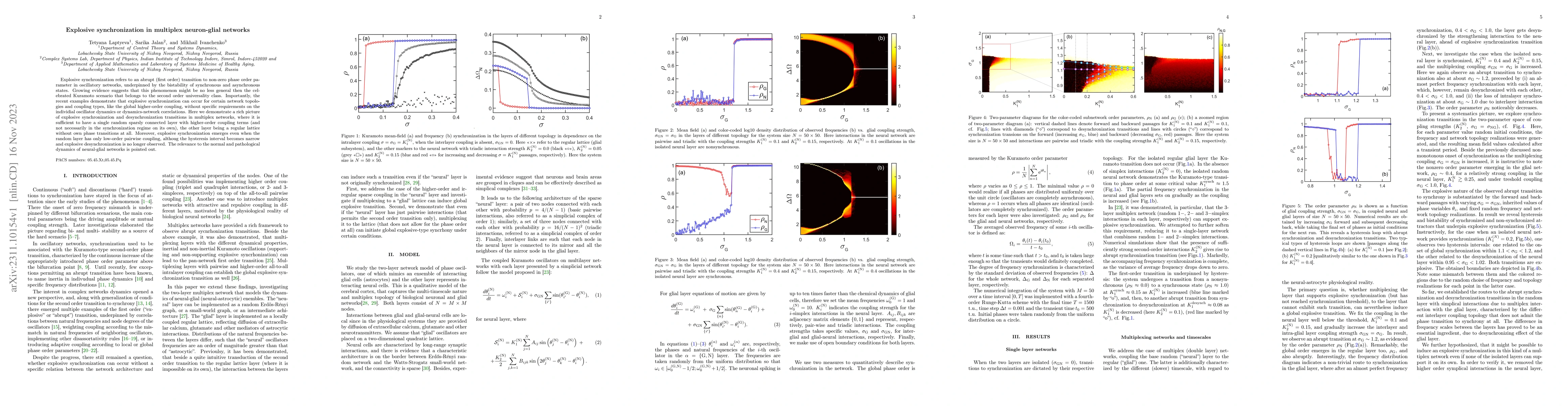 Thumbnail for Explosive synchronization in multiplex neuron-glial networks