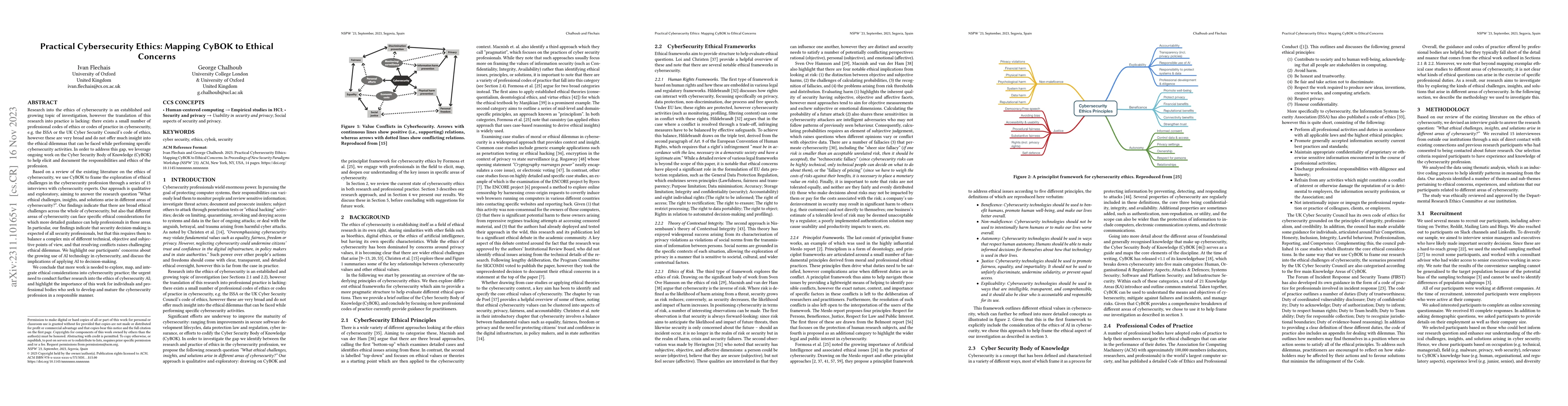 Thumbnail for Practical Cybersecurity Ethics: Mapping CyBOK to Ethical Concerns
