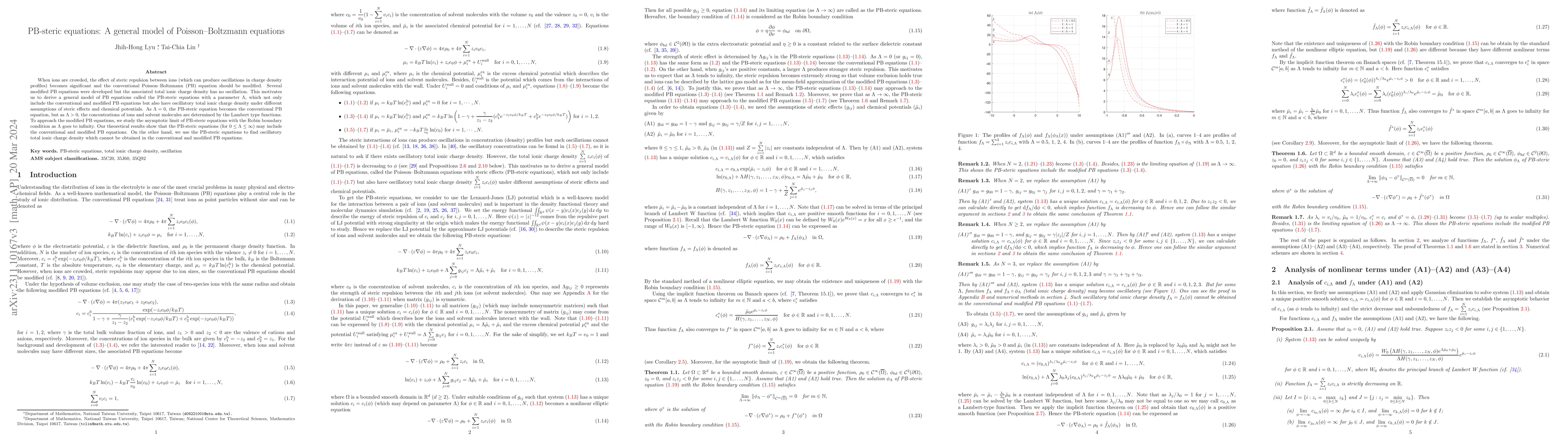 Thumbnail for PB-steric equations: A general model of Poisson-Boltzmann equations