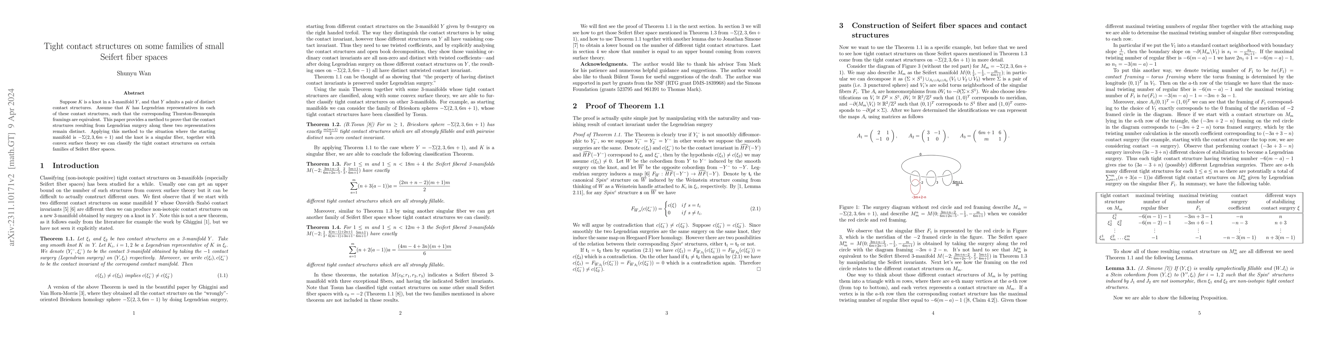 Thumbnail for Tight contact structures on some families of small Seifert fiber spaces