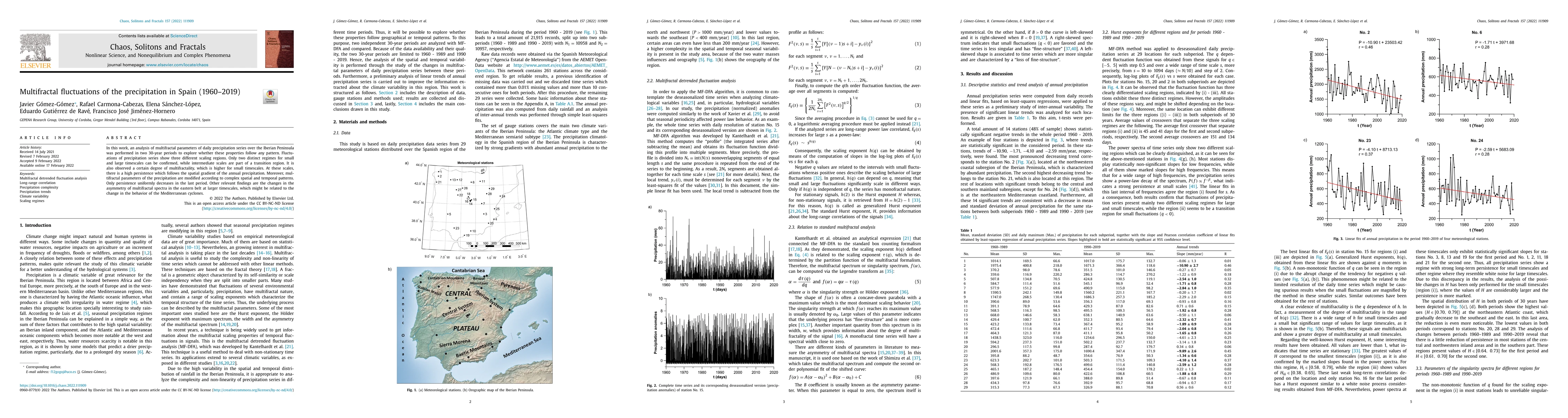 Thumbnail for Multifractal fluctuations of the precipitation in Spain (1960-2019)