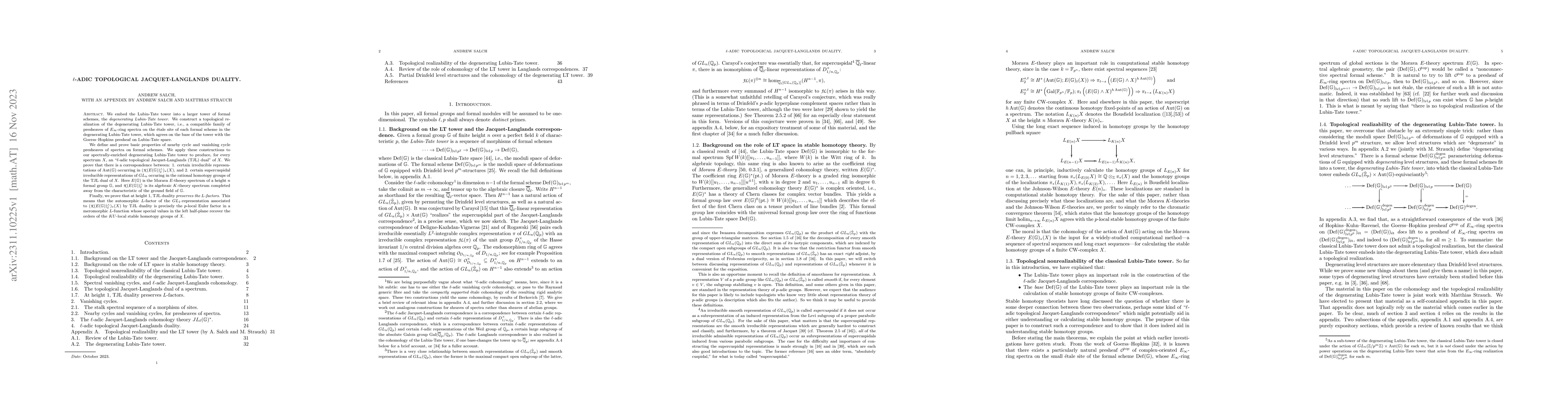 Thumbnail for ell-adic topological Jacquet-Langlands duality
