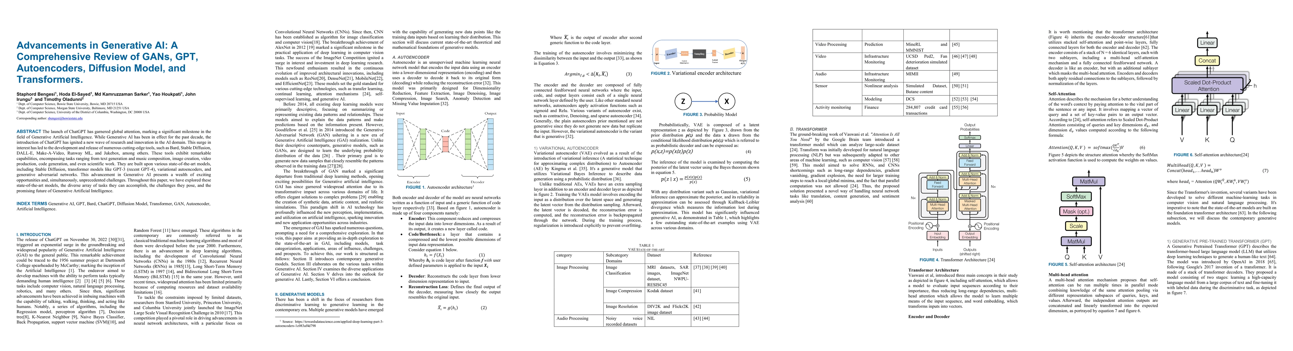 Thumbnail for Advancements in Generative AI: A Comprehensive Review of GANs, GPT,
  Autoencoders, Diffusion Model, and Transformers