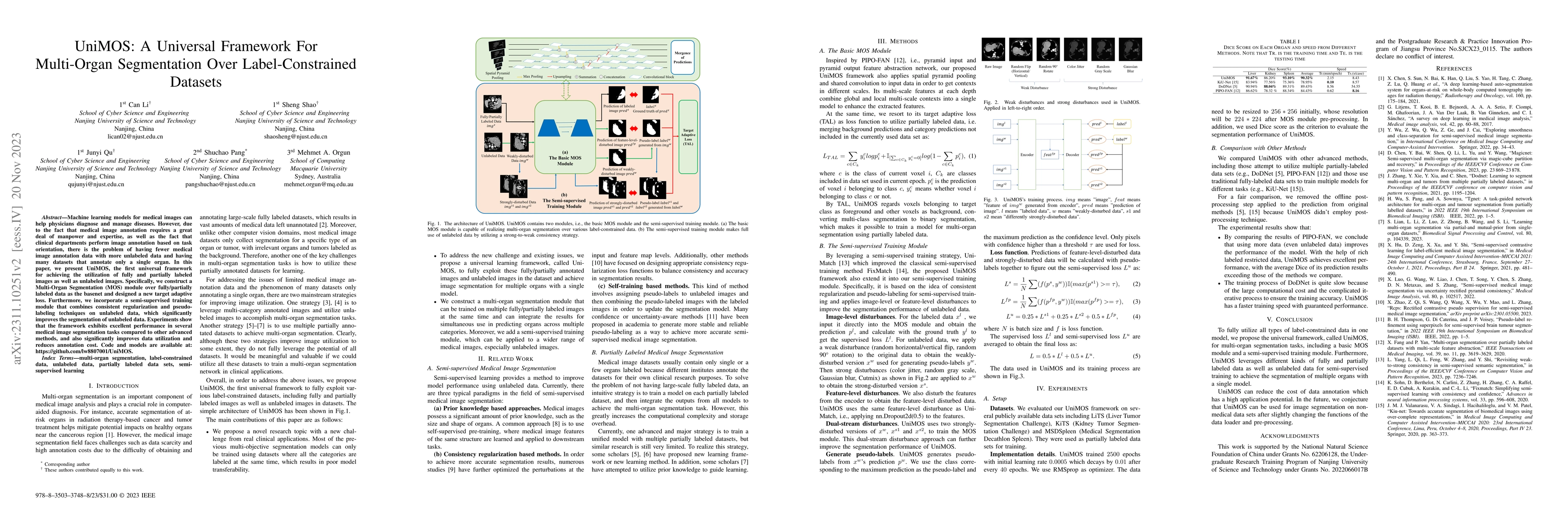 Thumbnail for UniMOS: A Universal Framework For Multi-Organ Segmentation Over
  Label-Constrained Datasets