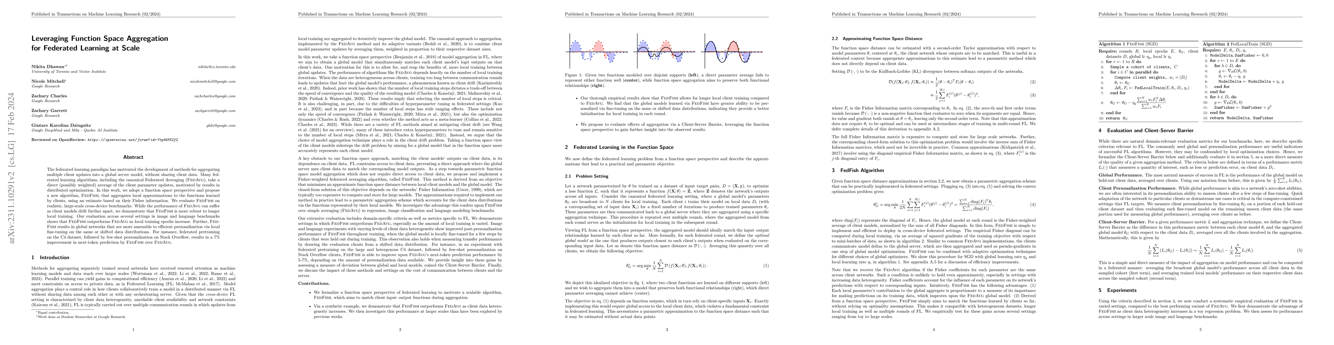 Thumbnail for Leveraging Function Space Aggregation for Federated Learning at Scale