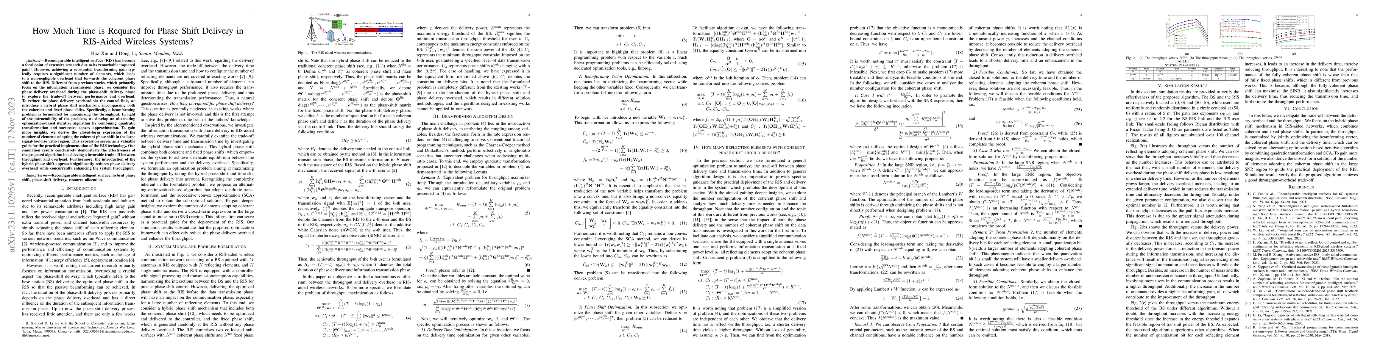 Thumbnail for How Much Time is Required for Phase Shift Delivery in RIS-Aided Wireless
  Systems?
