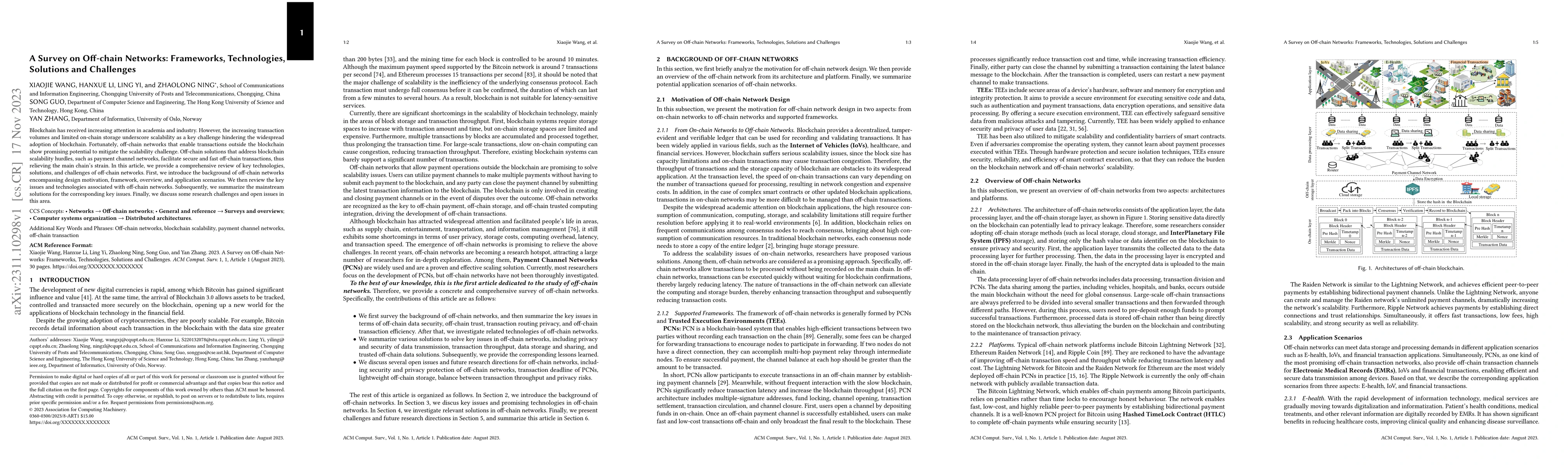 Thumbnail for A Survey on Off-chain Networks: Frameworks, Technologies, Solutions and
  Challenges