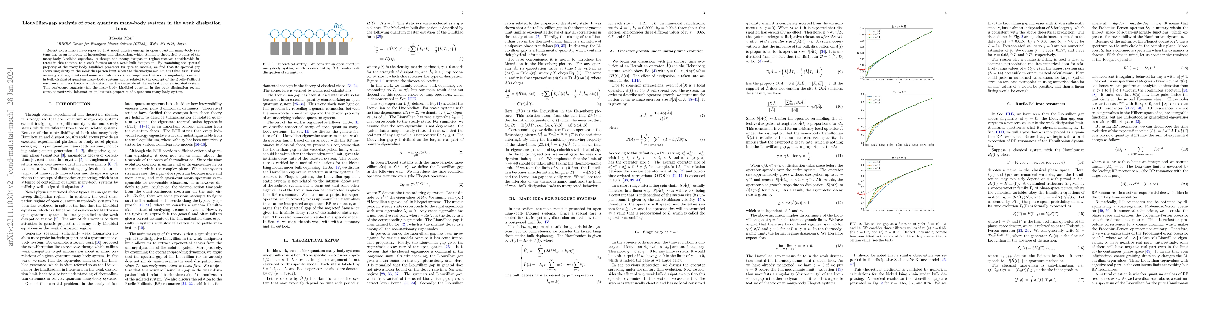 Thumbnail for Liouvillian-gap analysis of open quantum many-body systems in the weak
  dissipation limit