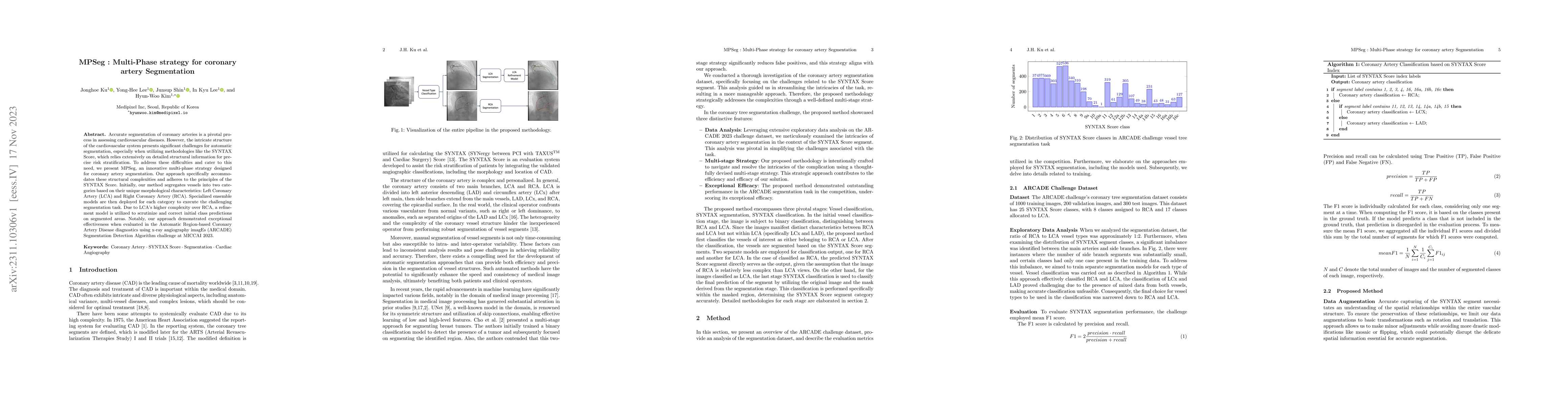 Thumbnail for MPSeg : Multi-Phase strategy for coronary artery Segmentation