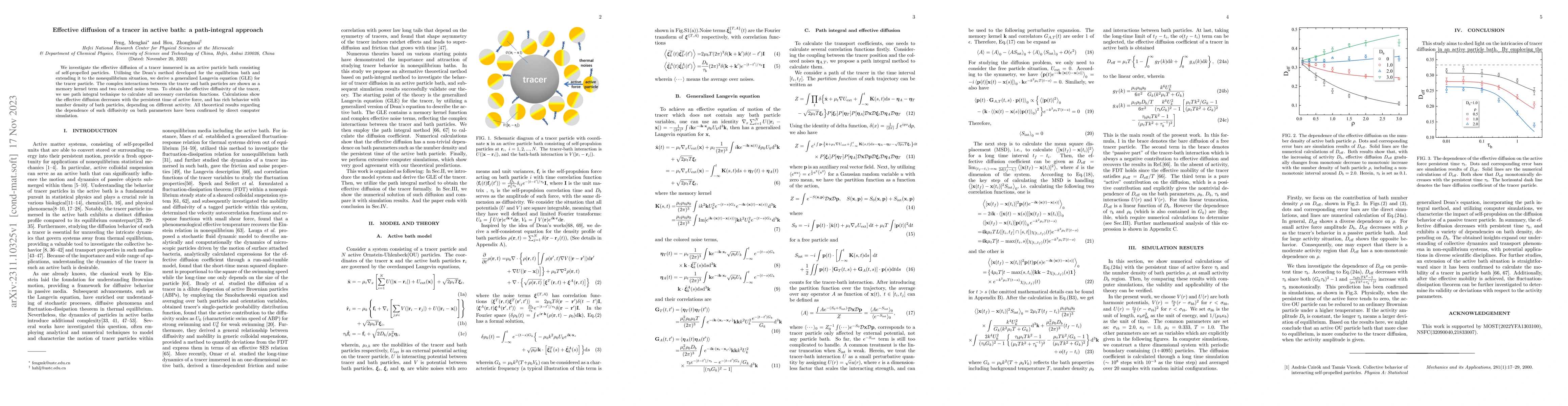 Thumbnail for Effective diffusion of a tracer in active bath: a path-integral approach