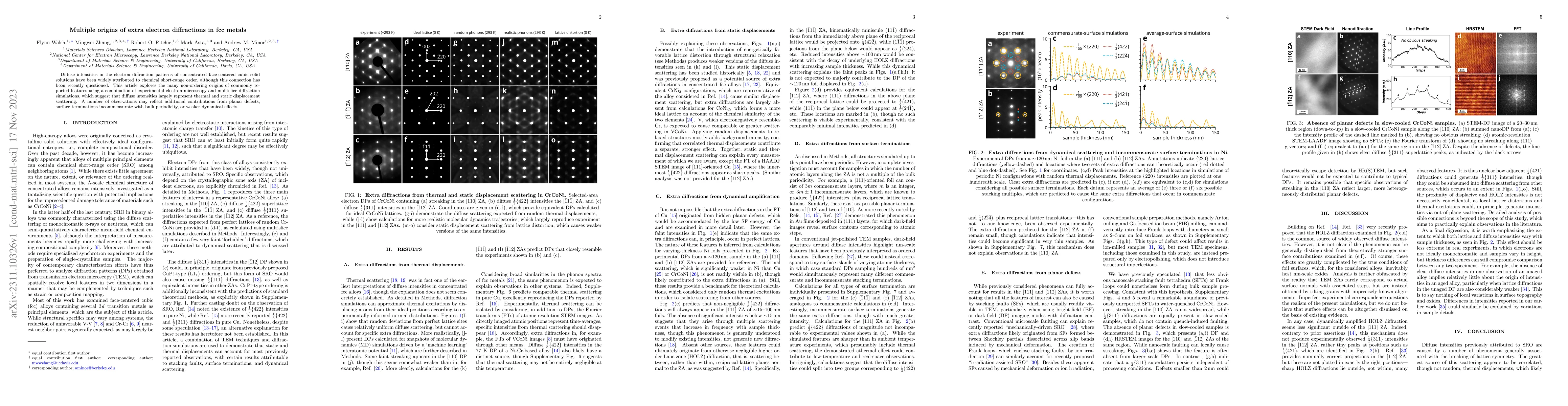 Thumbnail for Multiple origins of extra electron diffractions in fcc metals