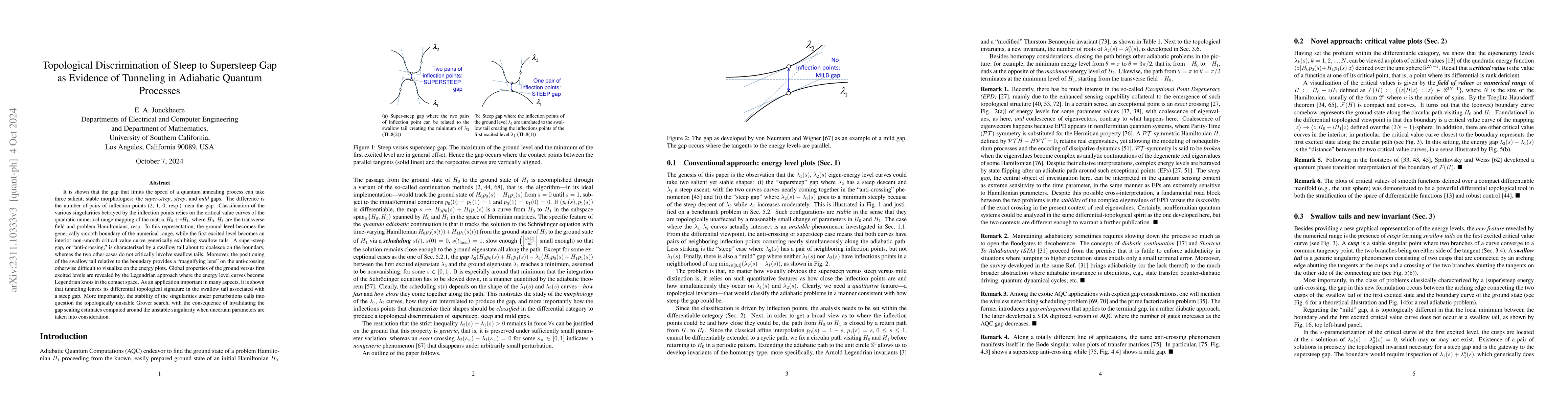 Thumbnail for Topological Discrimination of Steep to Supersteep Gap to Emergence of
  Tunneling in Adiabatic Quantum Processes
