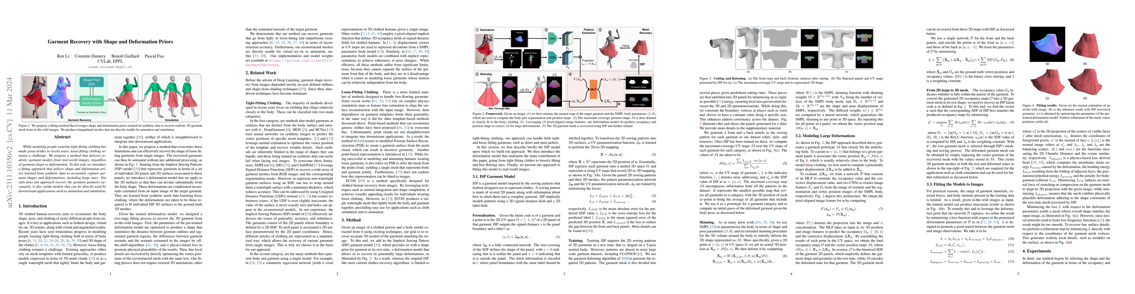 Thumbnail for Garment Recovery with Shape and Deformation Priors