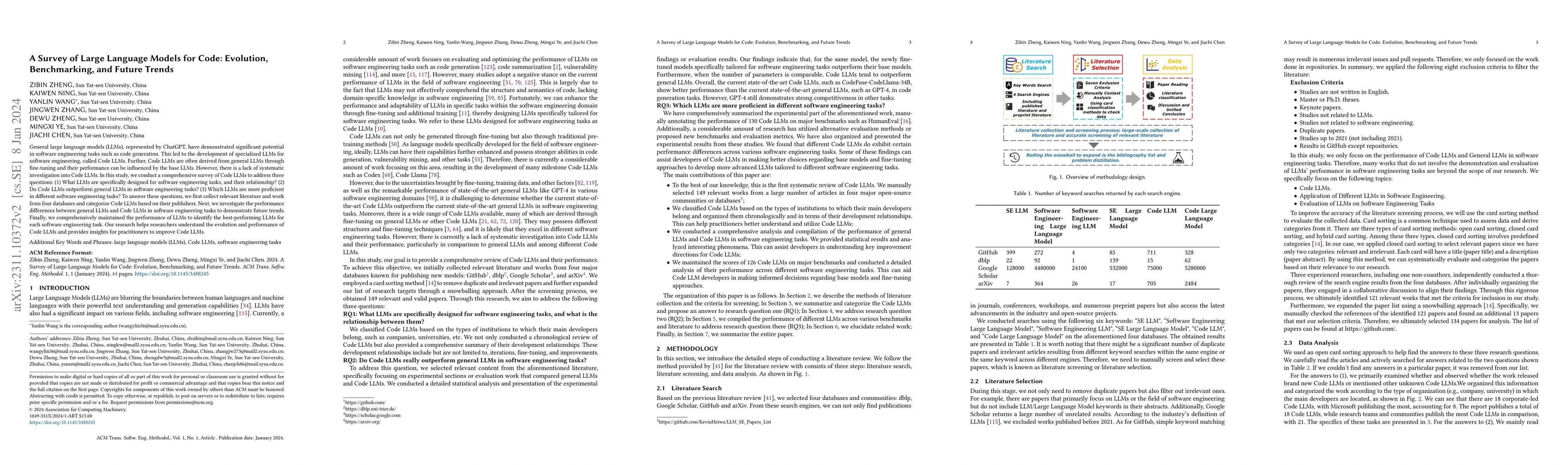 Thumbnail for A Survey of Large Language Models for Code: Evolution, Benchmarking, and
  Future Trends