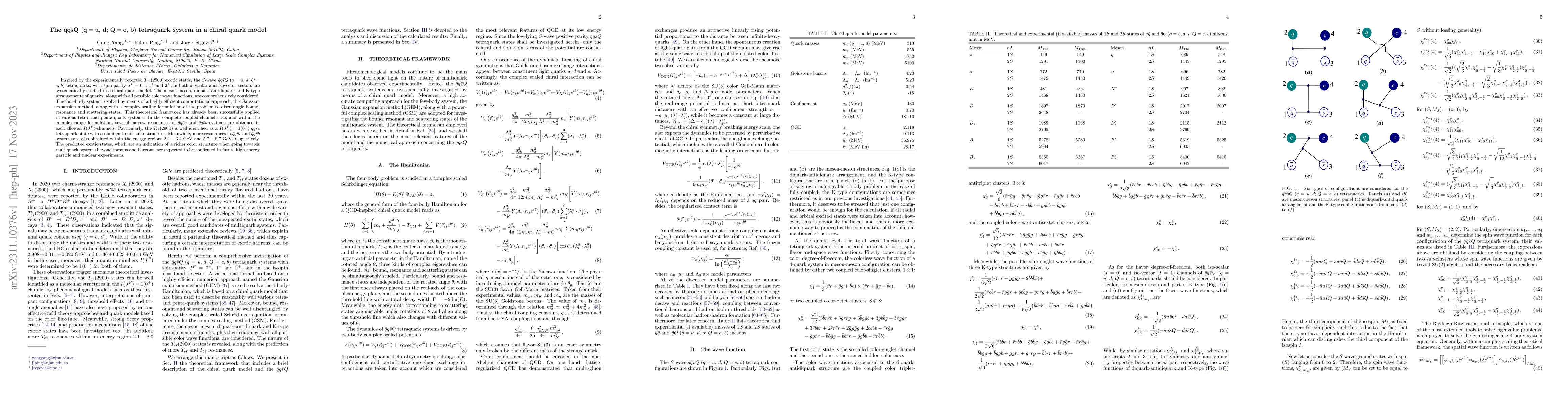Thumbnail for The $\mathbf{\bar{q}q\bar{s}Q}$ $\mathbf{(q=u,\,d;\,Q=c,\,b)}$
  tetraquark system in a chiral quark model