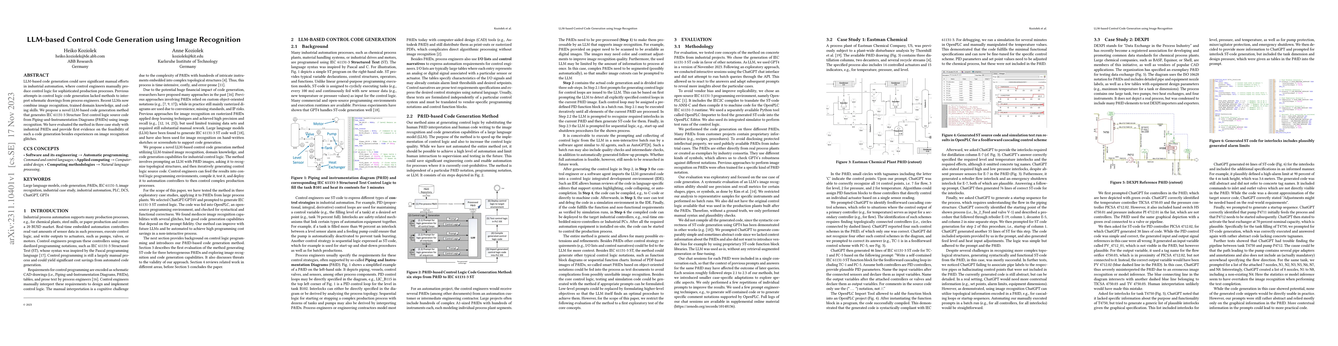 Thumbnail for LLM-based Control Code Generation using Image Recognition