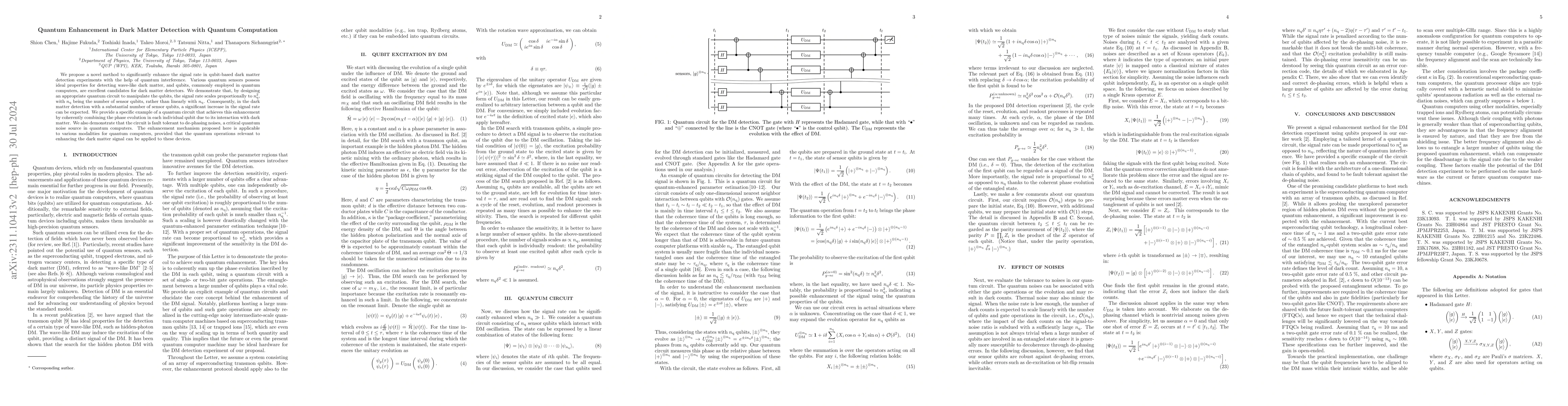 Thumbnail for Quantum Enhancement in Dark Matter Detection with Quantum Computation