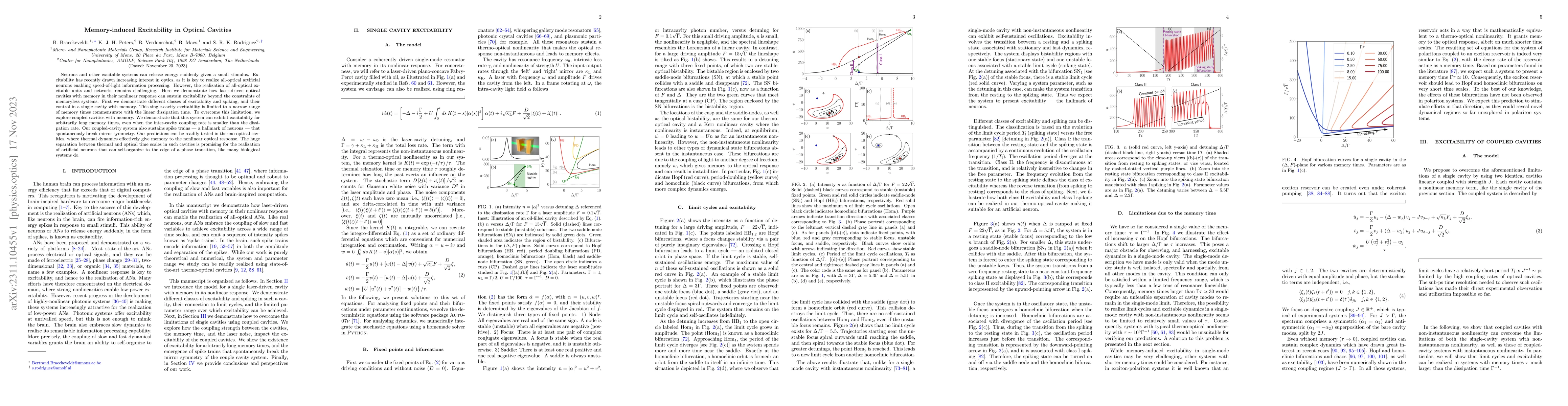 Thumbnail for Memory-induced Excitability in Optical Cavities