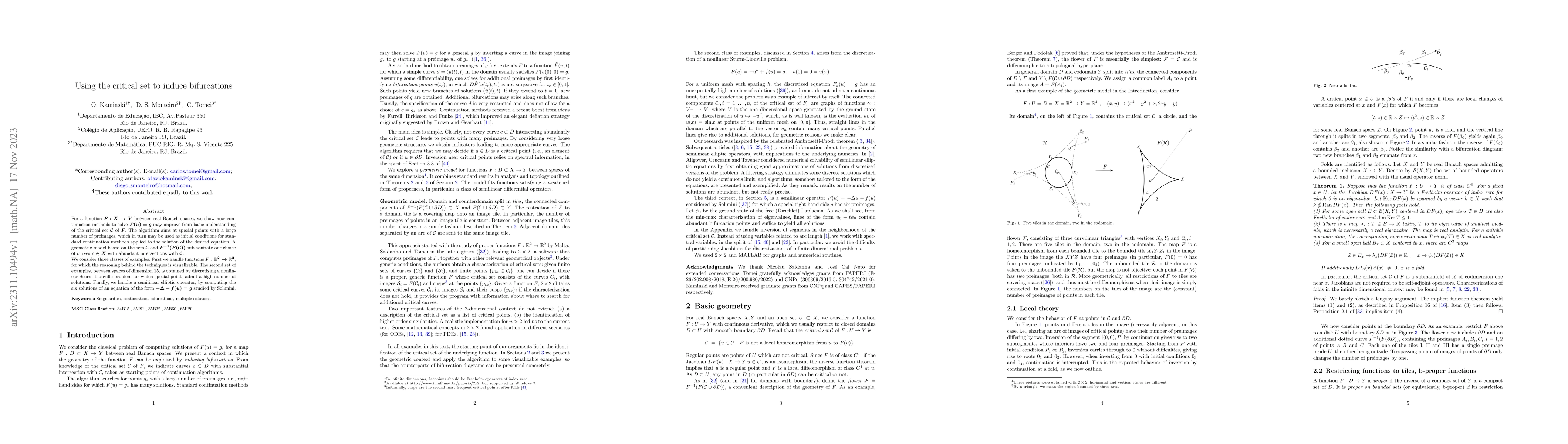 Thumbnail for Using the critical set to induce bifurcations