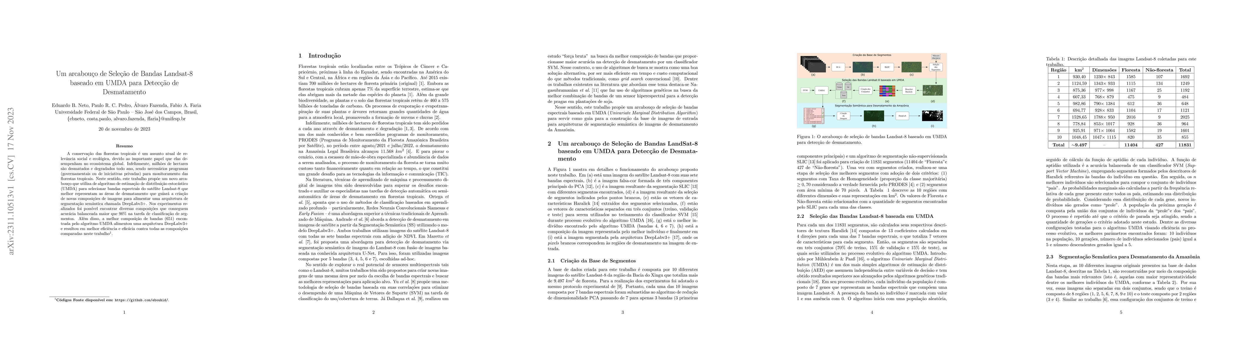 Thumbnail for A Framework of Landsat-8 Band Selection based on UMDA for Deforestation
  Detection