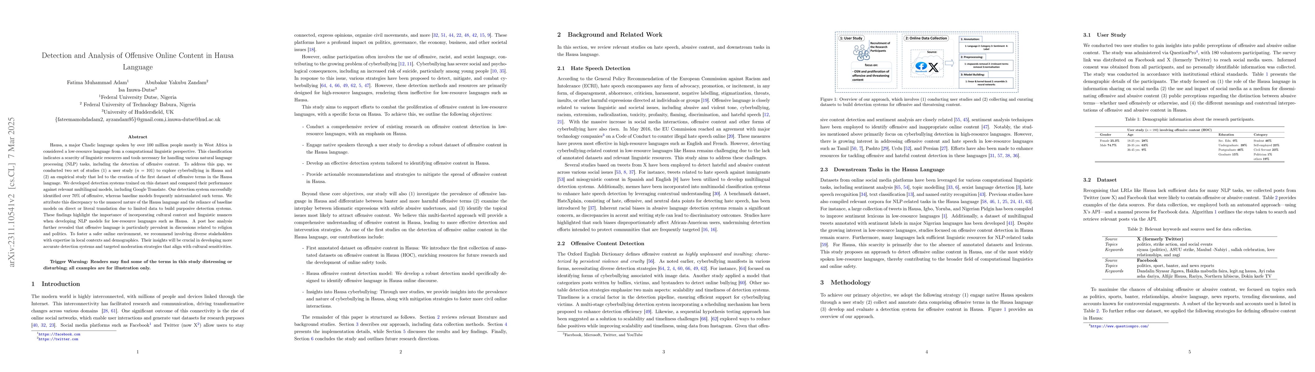 Thumbnail for Detection of Offensive and Threatening Online Content in a Low Resource
  Language